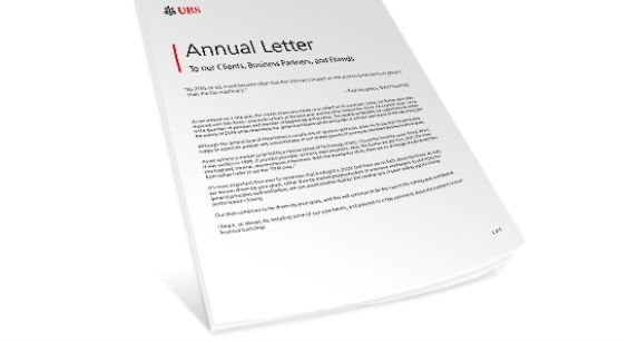 Annual Letter to our Clients, Business Partners, and Friends