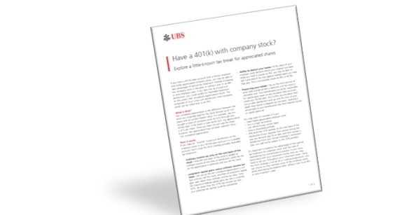 Have a 401(k) with company stock?